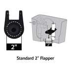 Korky - 54CP - Toilet Flapper Black Rubber For Universal 2 in.