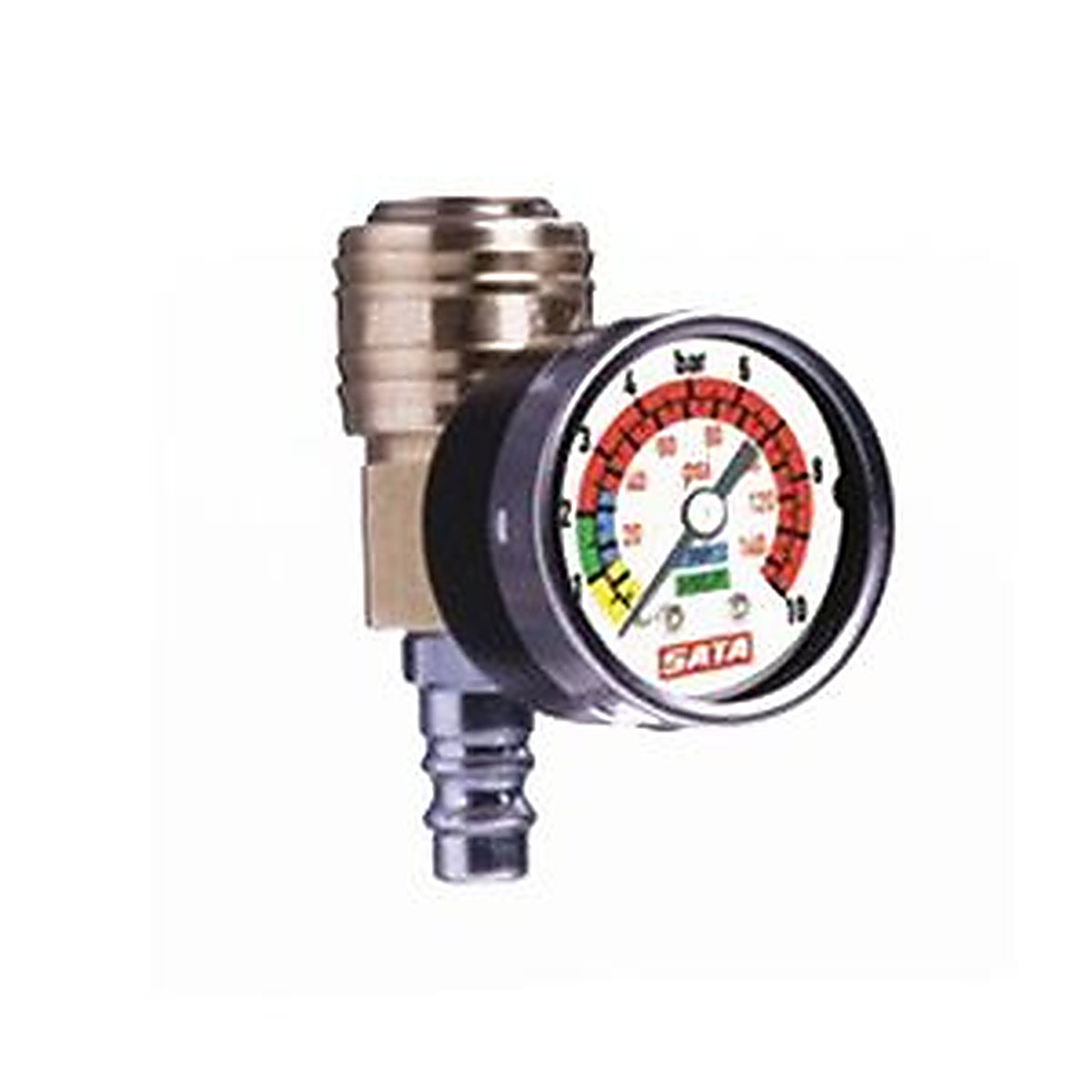 SATA - 4002 - Inline Hose Pressure Gauge, Use with: Spray Guns