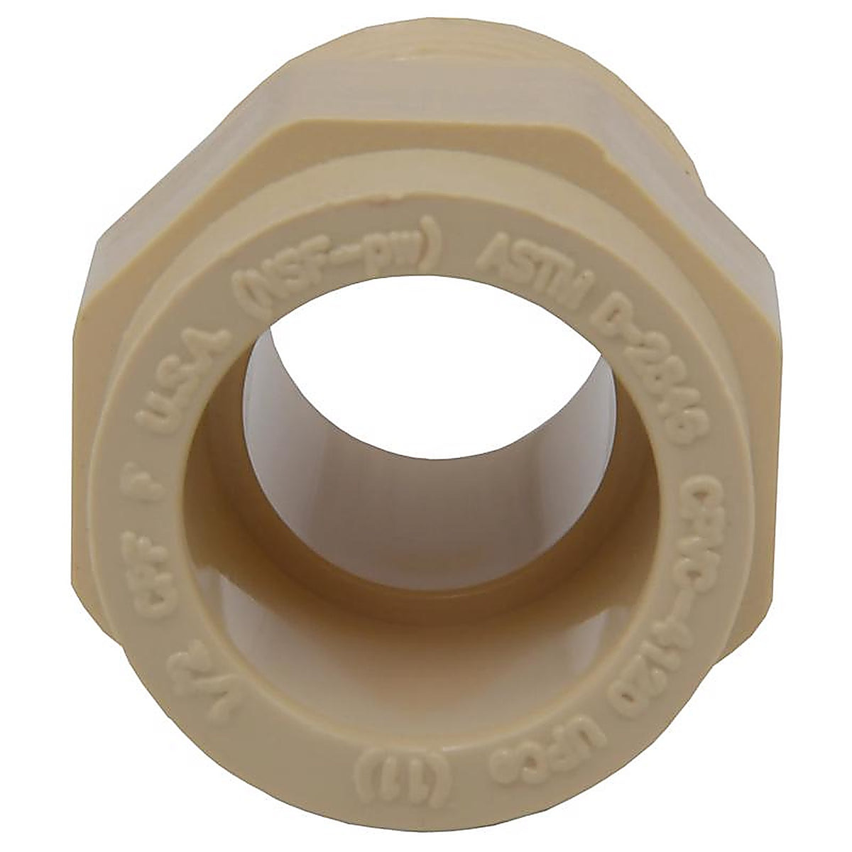 Charlotte Pipe - CTS021090600 - FlowGuard 40 1/2 in. Socket x 1/2 in. Dia. MNPT CPVC Adapter