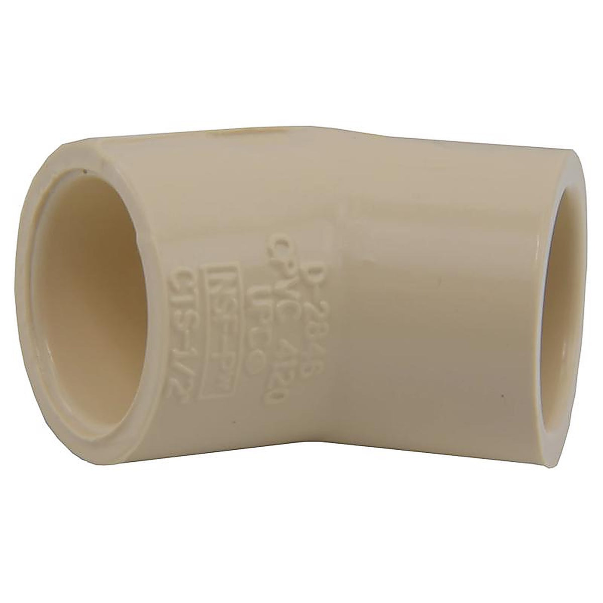 Charlotte Pipe - CTS023090600 - 1/2 in. Socket x 1/2 in. Dia. Socket CPVC 45 Degree Elbow
