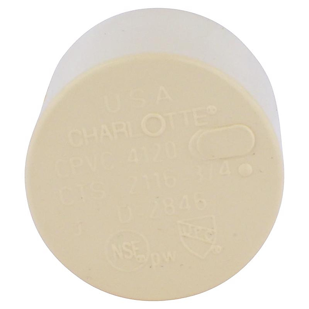 Charlotte Pipe - CTS021160800 - FlowGuard 3/4 in. Hub CPVC Cap
