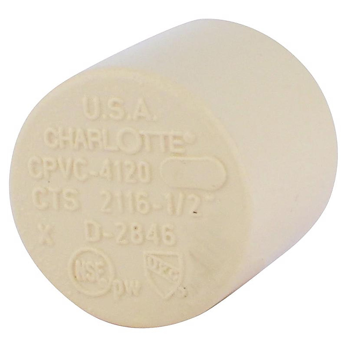 Charlotte Pipe - CTS021160600HA - FlowGuard 1/2 in. Hub CPVC Cap