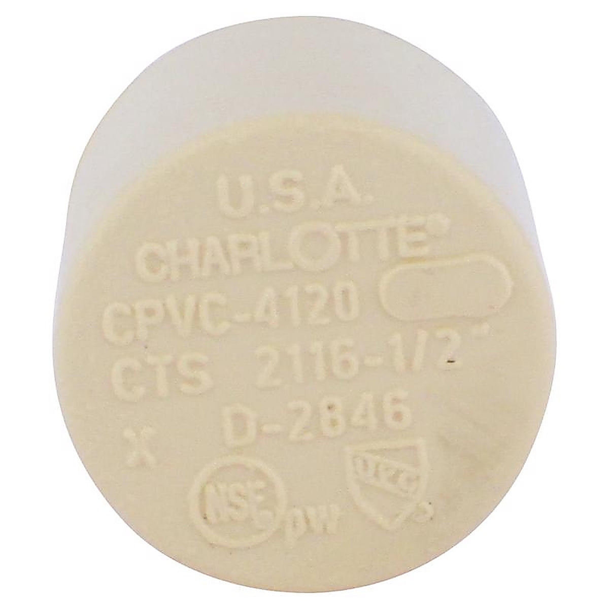 Charlotte Pipe - CTS021160600HA - FlowGuard 1/2 in. Hub CPVC Cap