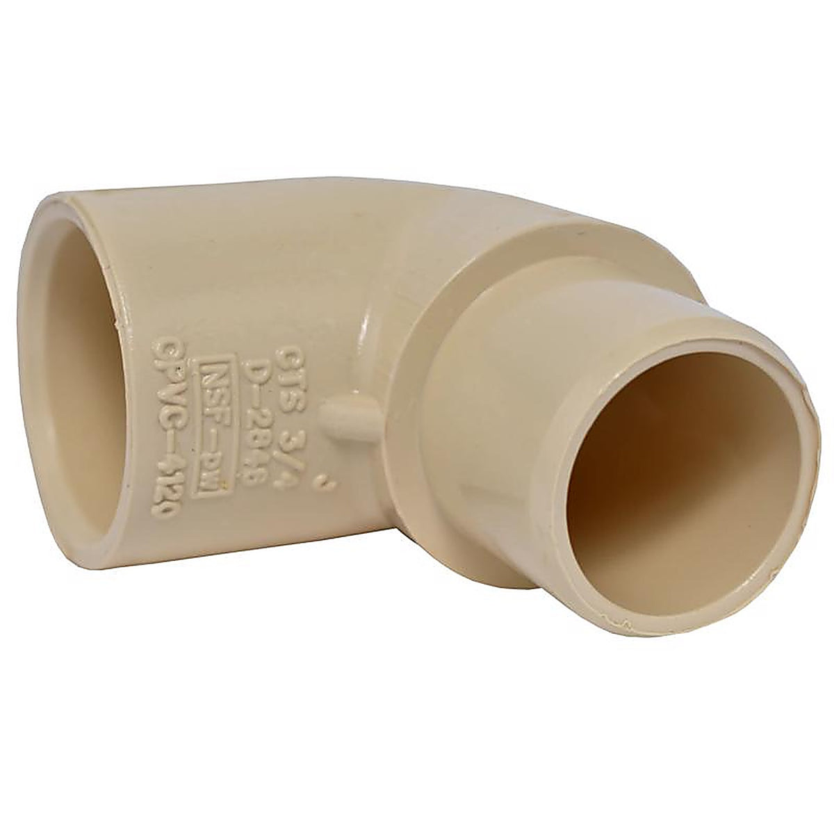 Charlotte Pipe - CTS023040800 - 3/4 in. Spigot x 3/4 in. Dia. Socket CPVC 90 Degree Street Elbow