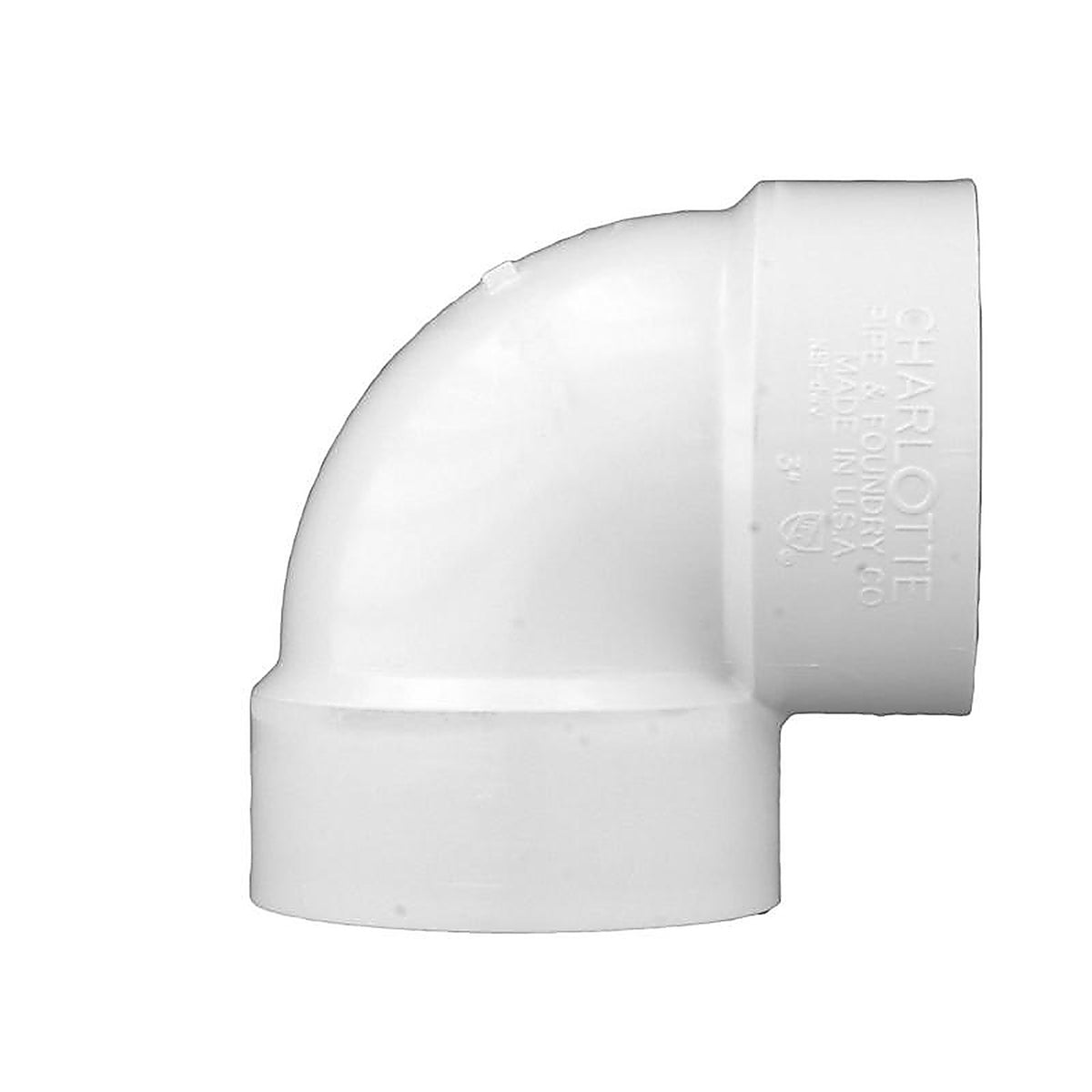 Charlotte Pipe - PVC003310800 - 40 2 in. Hub x 2 in. Dia. Hub PVC Elbow