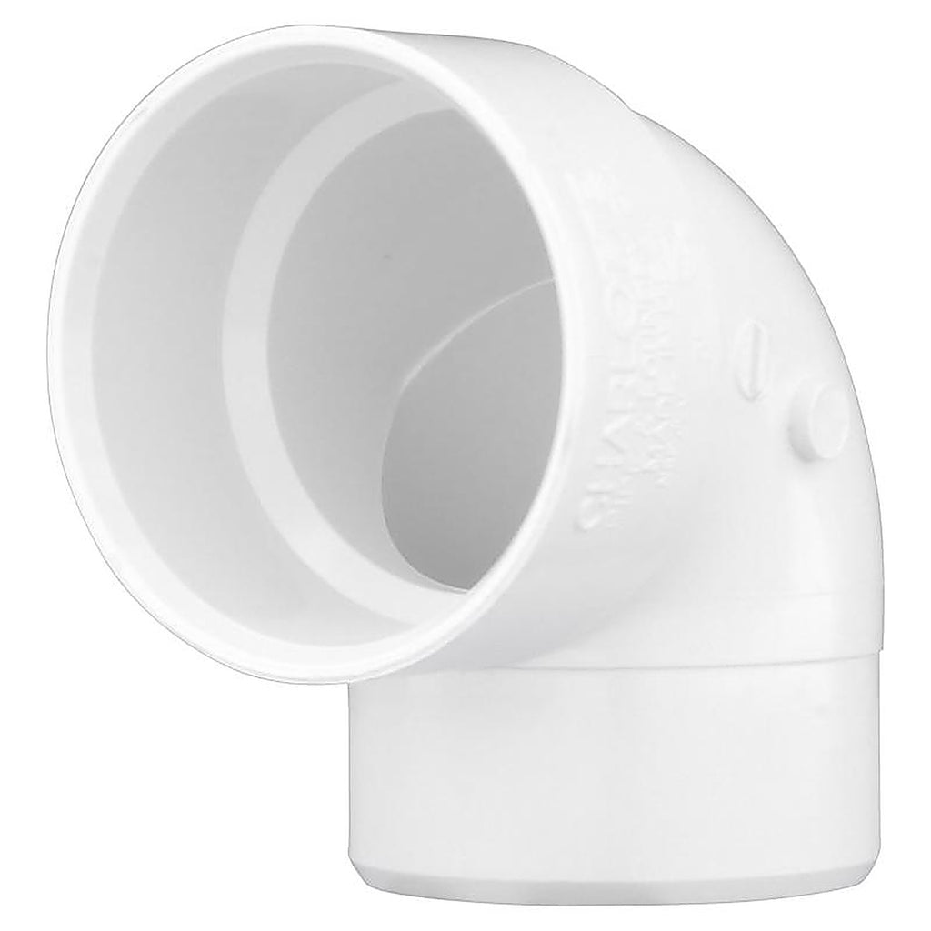 Charlotte Pipe - PVC003330600 - Schedule 40 1-1/2 in. Hub X 1-1/2 in. D Spigot PVC Elbow 1 pk