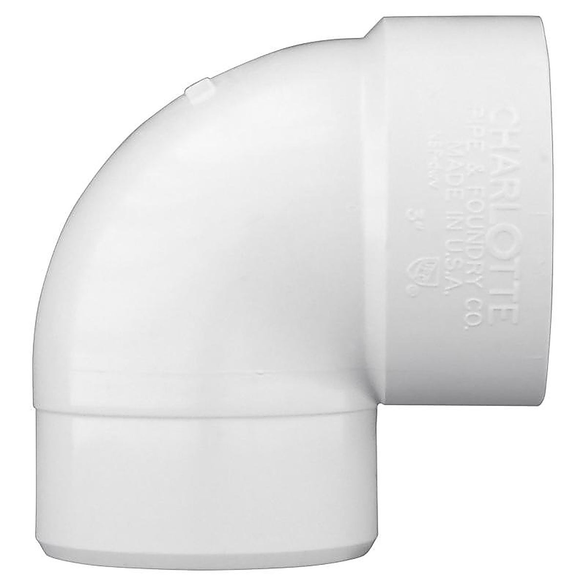 Charlotte Pipe - PVC003330600 - Schedule 40 1-1/2 in. Hub X 1-1/2 in. D Spigot PVC Elbow 1 pk