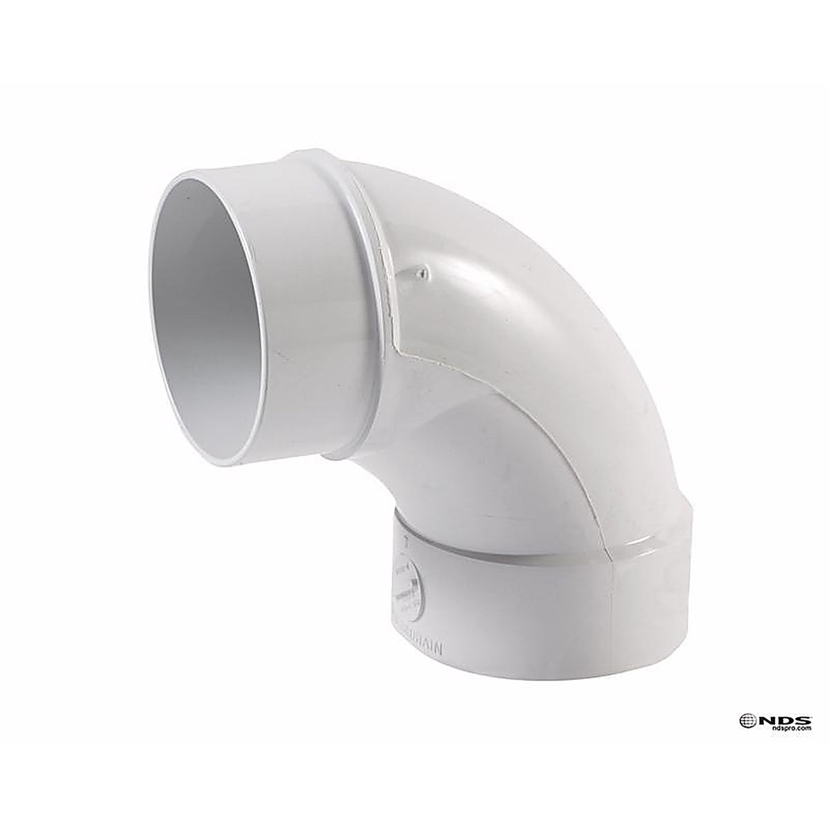 NDS - 41P0ST - Schedule 35 4 in. Hub each X 4 in. D Spigot PVC Elbow
