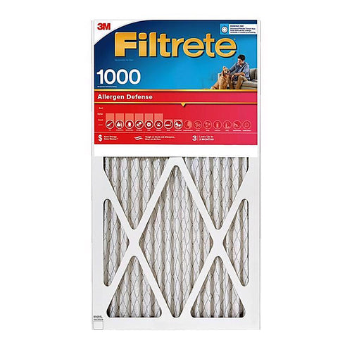 3M - 9820-4 - Filtrete 12 in. W X 24 in. H X 1 in. D Polyester 11 MERV Pleated Allergen Air Filter 1 pk