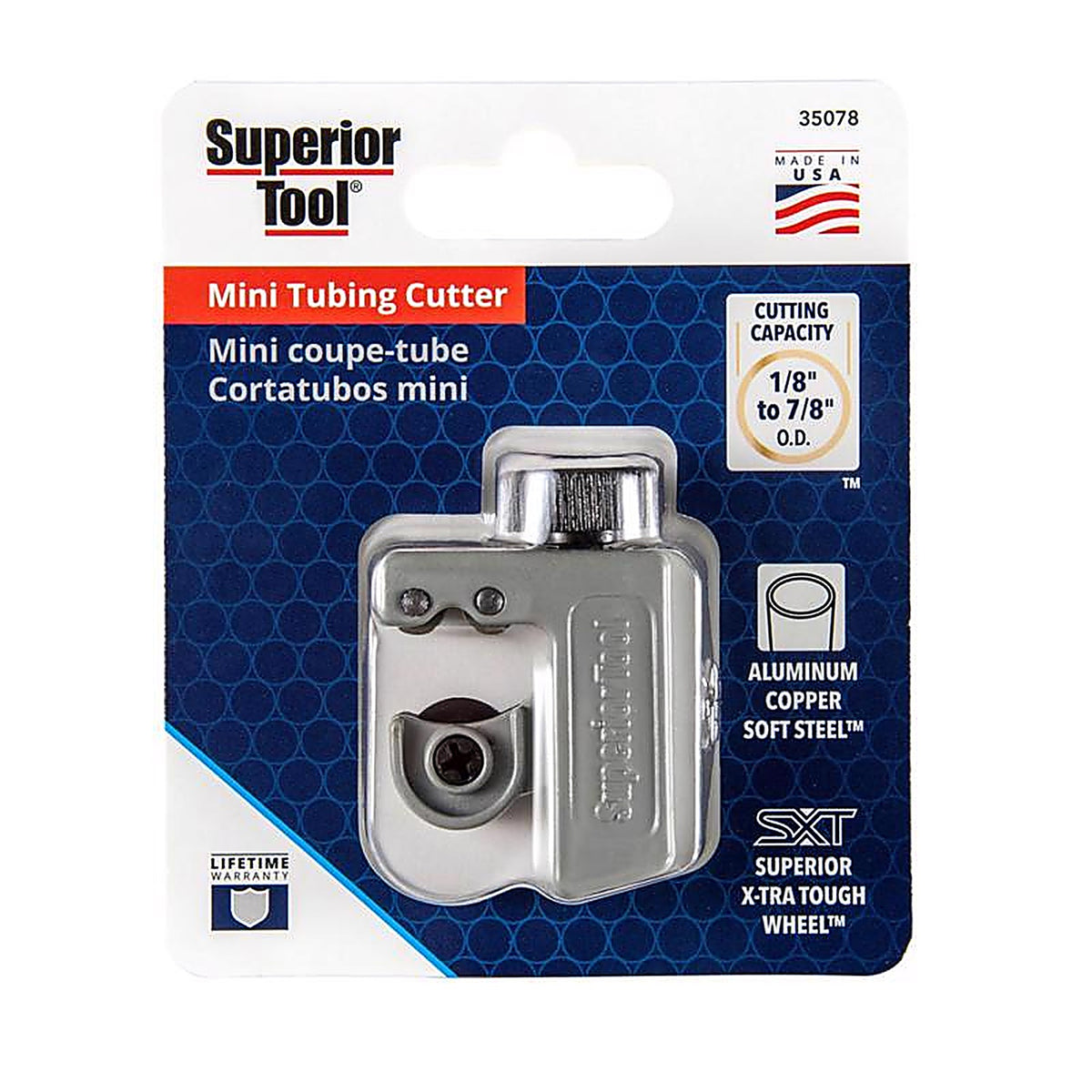 Superior Tool - 35078 - Pro-Line 7/8 in. Mini Tube Cutter Black/Gray 1 pk