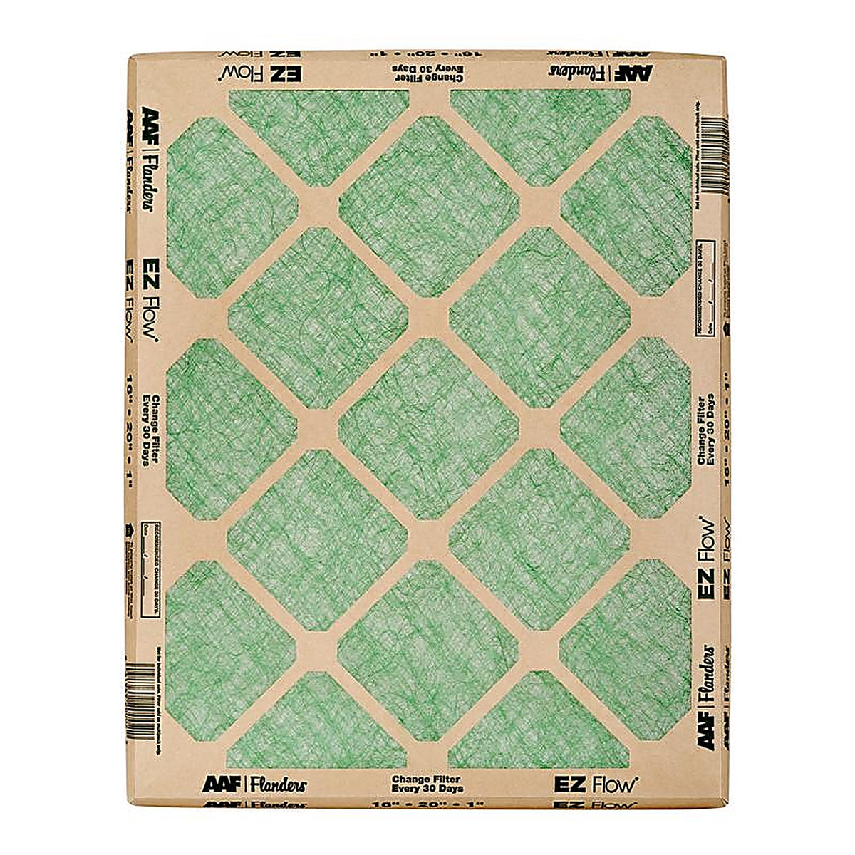 AAF Flanders - 10059.011625 - 16 in. W X 25 in. H X 1 in. D Fiberglass 4 MERV Air Filter 1 pk