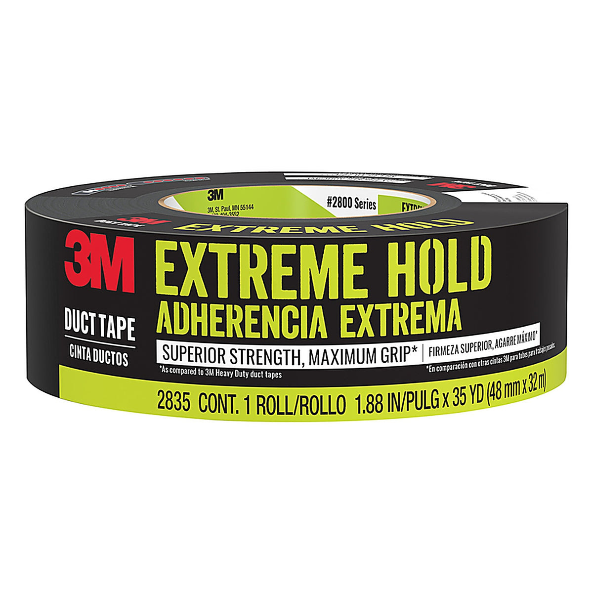 3M - 2830-B - Extreme Hold 1.88 in. W X 35 yd L Black Duct Tape