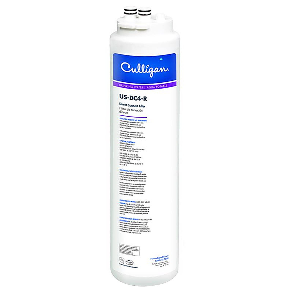 Culligan - US-DC4-R - Direct Connect Filter Under Sink Water Filter Replacement Cartridge For