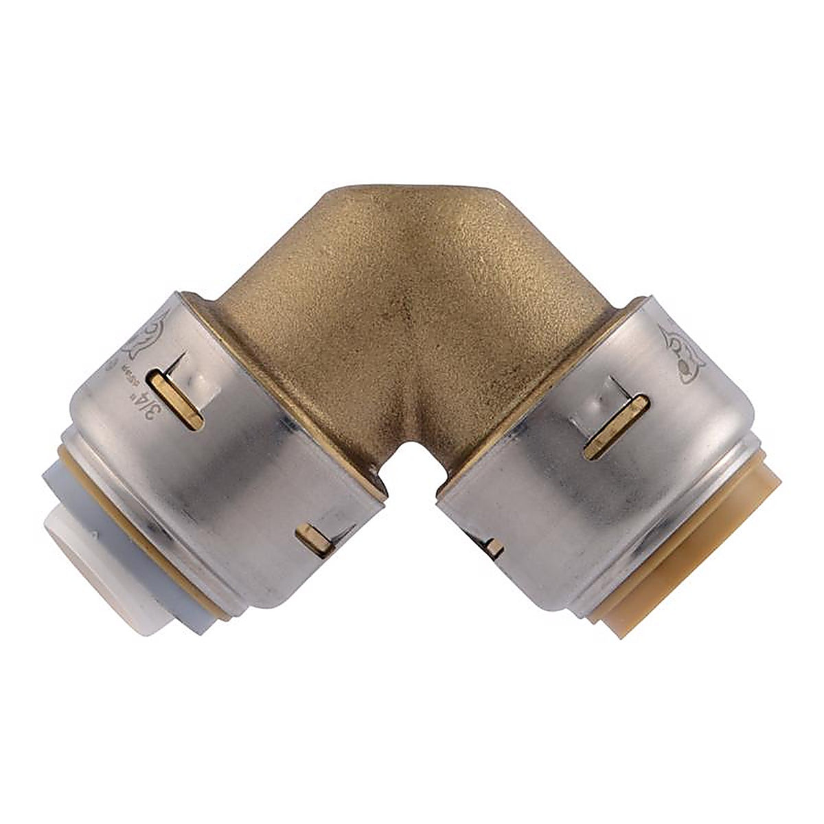 SharkBite - U4256LFA - Push to Connect 3/4 in. PTC T X 3/4 in. D PTC Brass 90 Degree Elbow