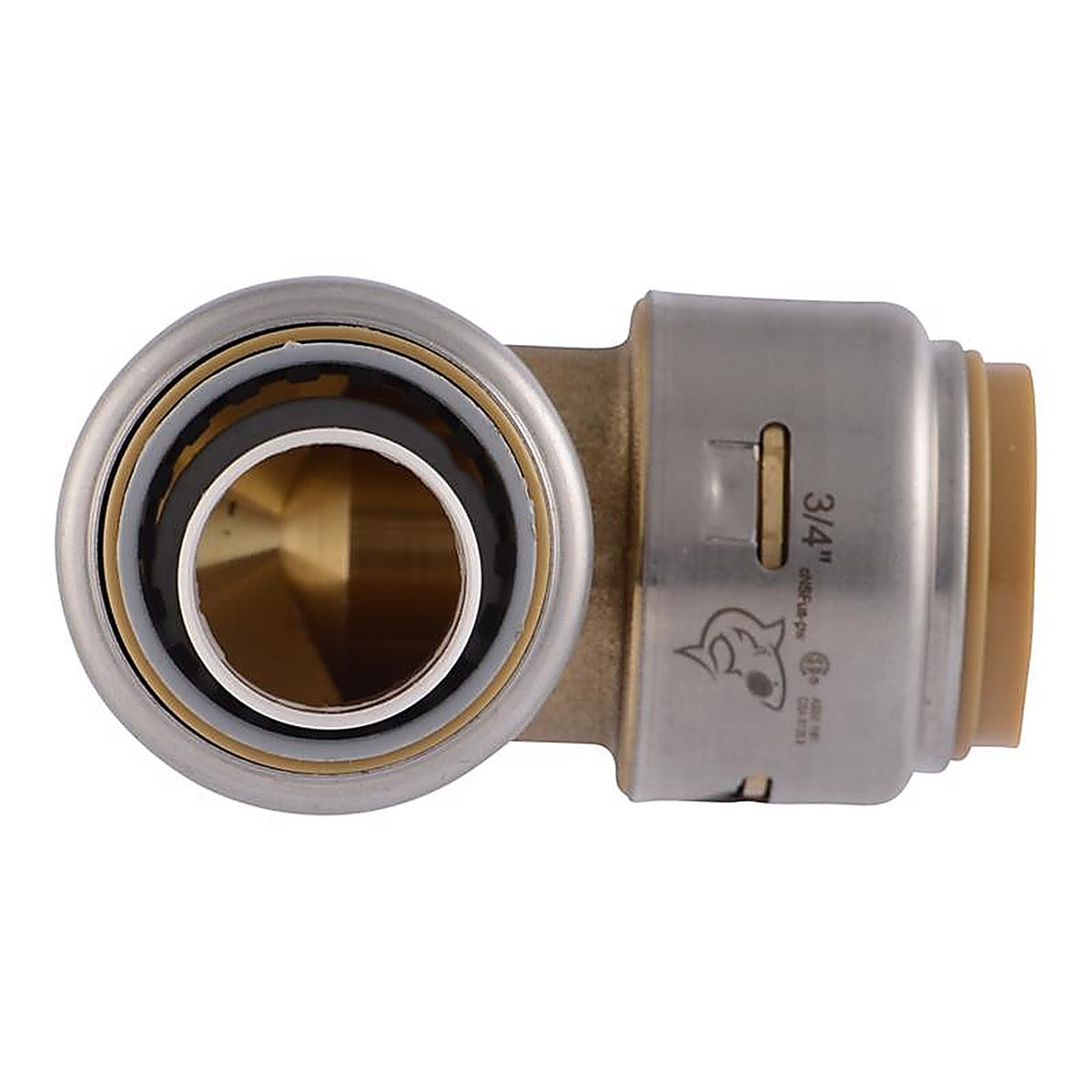 SharkBite - U4256LFA - Push to Connect 3/4 in. PTC T X 3/4 in. D PTC Brass 90 Degree Elbow