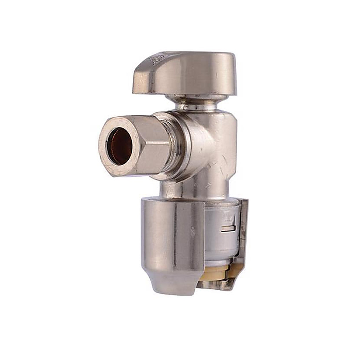 SharkBite - 23036LFBN - 1/2 in. PTC T X 3/8 in. S Compression Brass Angle Stop Valve