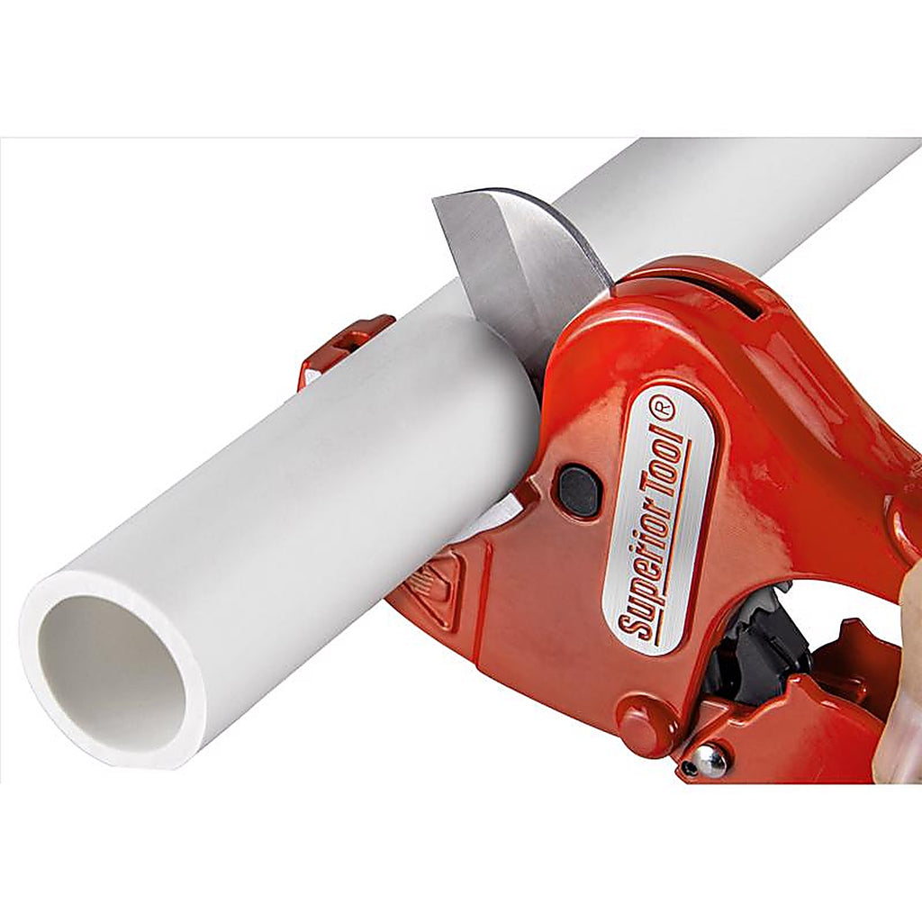 Superior Tool - 37110 - 1-5/16 in. Ratcheting Pipe Cutter Red 1 pc