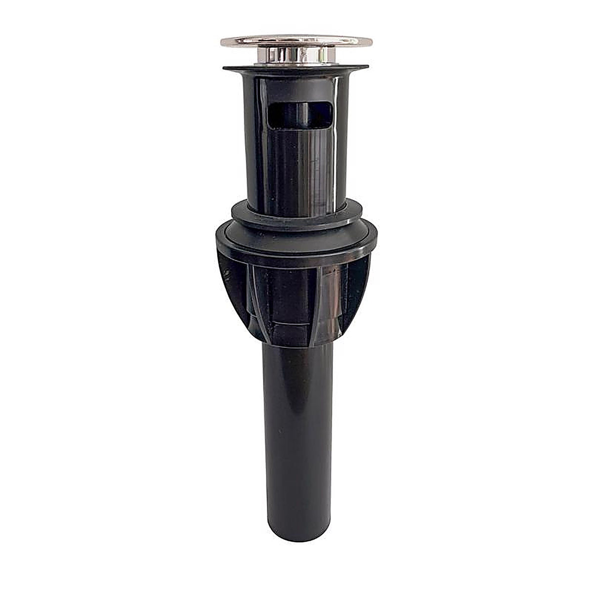 Keeney - K820-72BN - 1-1/4 in. Brushed Nickel Plastic Push Button Drain with Overflow