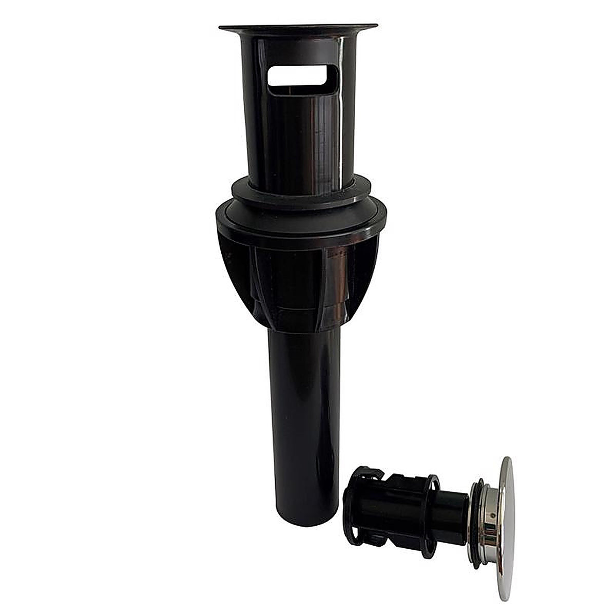 Keeney - K820-72BN - 1-1/4 in. Brushed Nickel Plastic Push Button Drain with Overflow