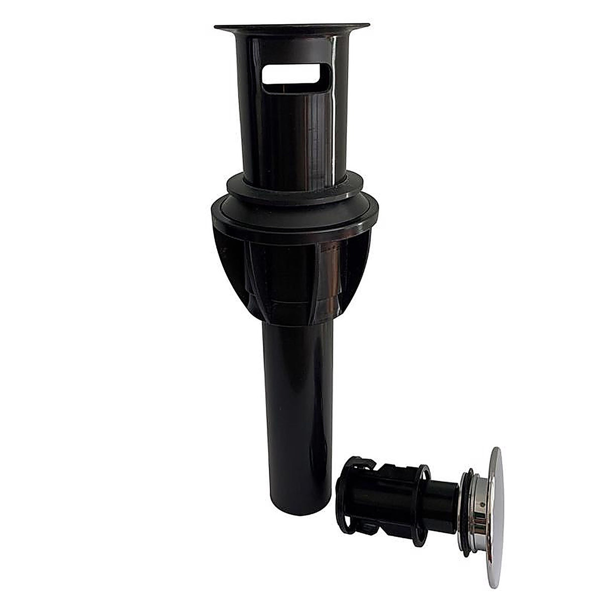 Keeney - K820-72 - 1-1/4 in. Chrome Plastic Push Button Drain with Overflow