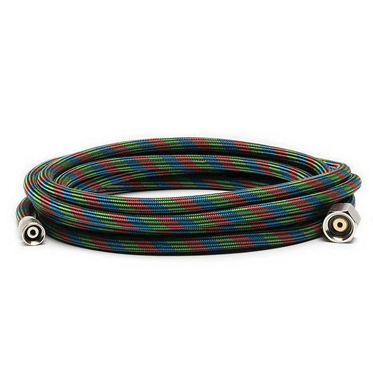 Iwata - 4010 - Anest Iwata Hose with Fitting, 10 Feet L, 1/4 Inch Compression, 1/8 Inch Id, PVC, Braided Nylon, Black