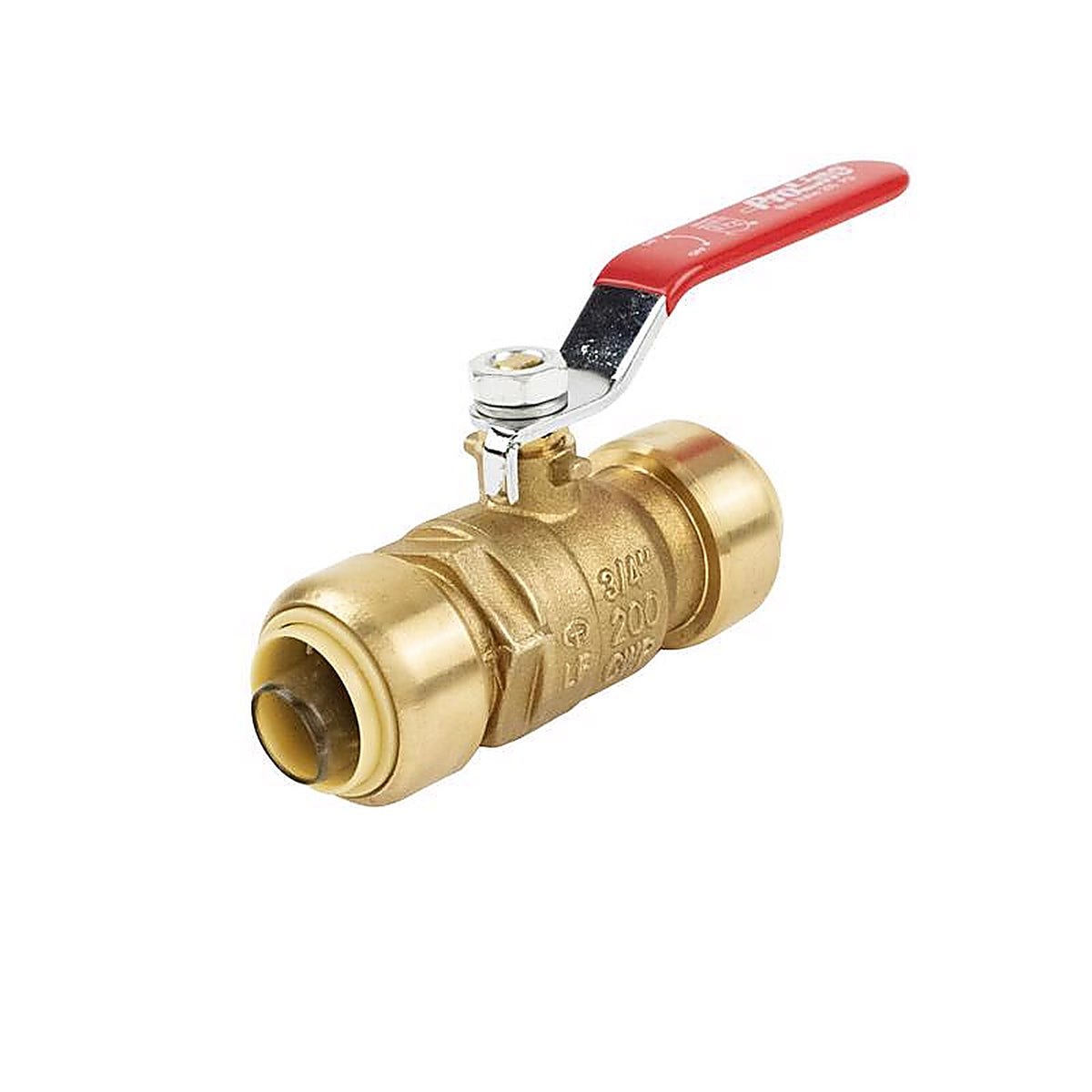 B&K - 1107-065 - Proline 1 in. Brass Push Fit Ball Valve Full Port