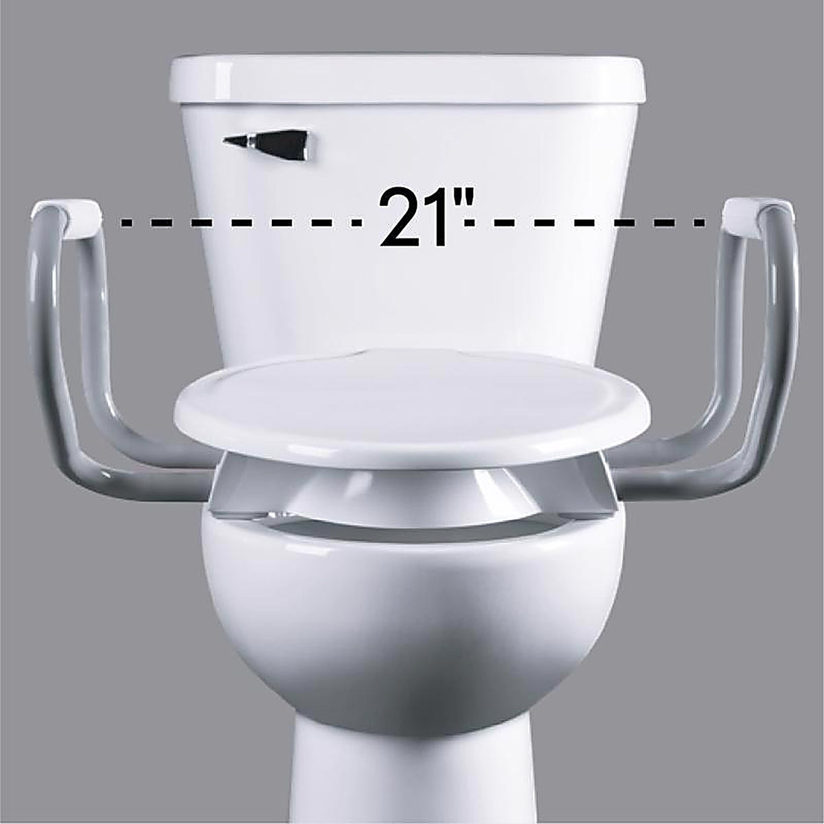 Bemis - A05313 GRY - Assurance Elongated/Round Gray Seat Support Arms