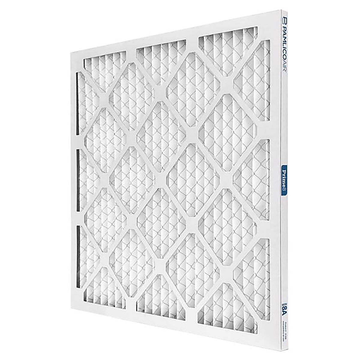 Pamlico Air - 21208-011820 - 18 in. W X 20 in. H X 1 in. D Pleated 8 MERV Pleated Air Filter 12 pk