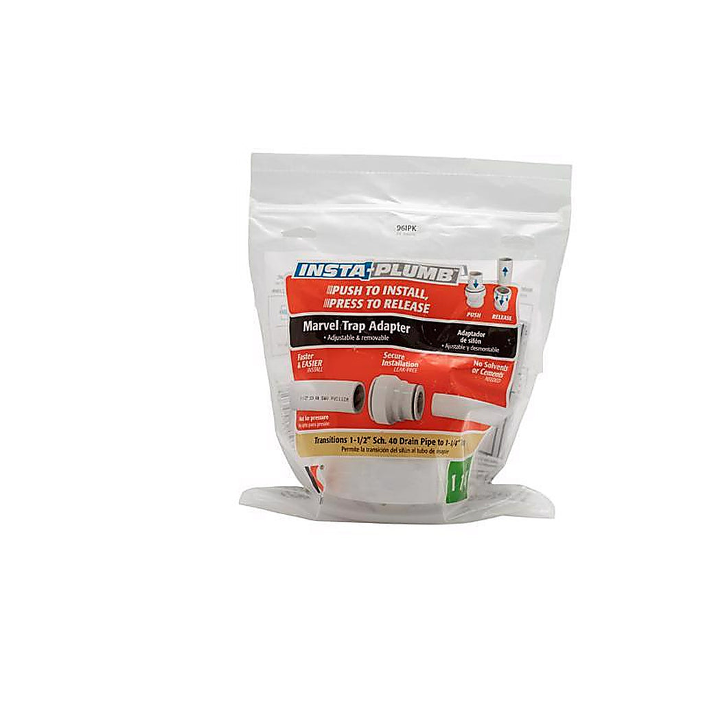 Keeney - 96IPK - insta plumb 1-1/4 in. D Plastic Trap Adapter