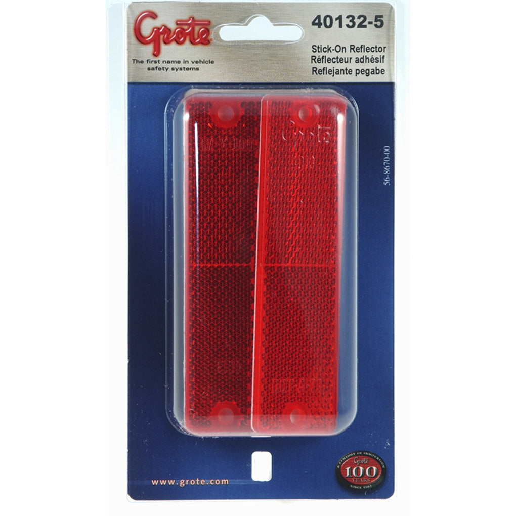 Grote - 40132-5 - Mini Stick-On Rectangular Reflectors
