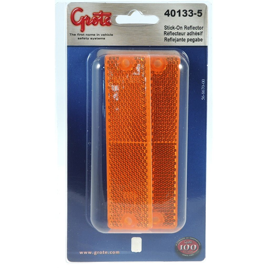 Grote - 40133-5 - Mini Stick-On Rectangular Reflectors