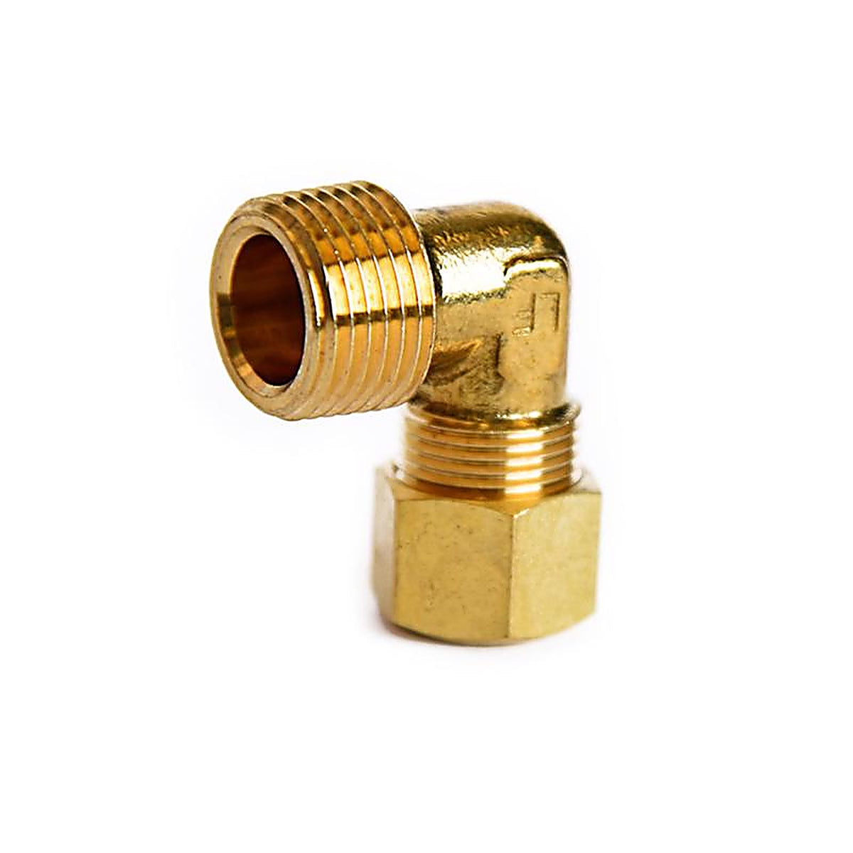 ACE - 6JC121010711027 - 3/8 in. Compression X 3/8 in. D MPT Brass 90 Degree Elbow