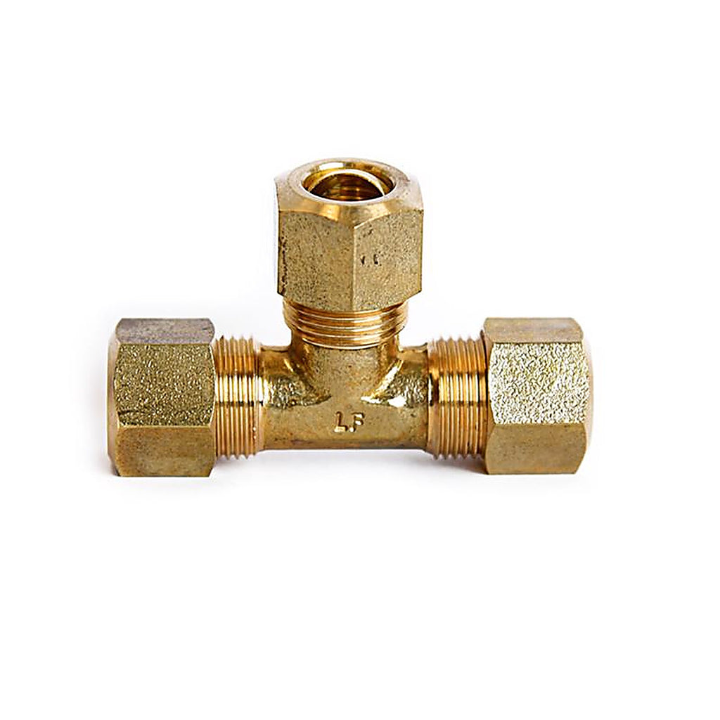ACE - 6JC126310701018 - 3/8 in. Compression X 3/8 in. D Compression Yellow Brass Tee