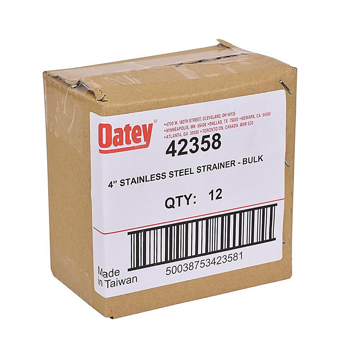 Oatey - 42358 - 3-3/8 in. Polished Chrome Stainless Steel Shower Drain Strainer