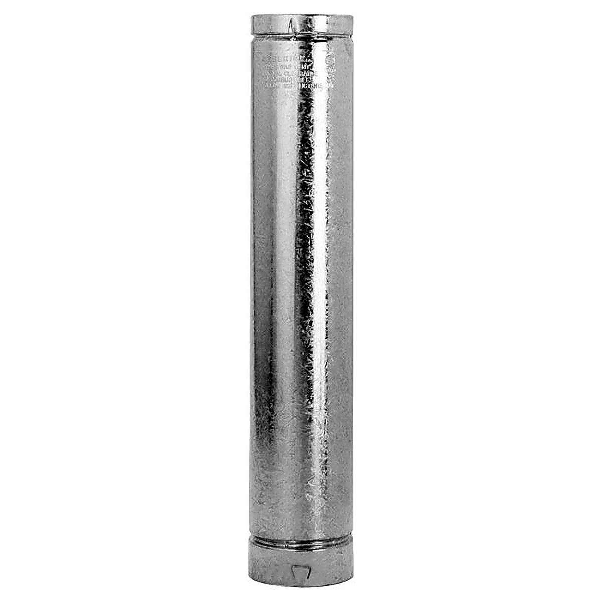 Selkirk - 103024 - 3 in. D X 24 in. L Aluminum/Galvanized Steel Round Gas Vent Pipe