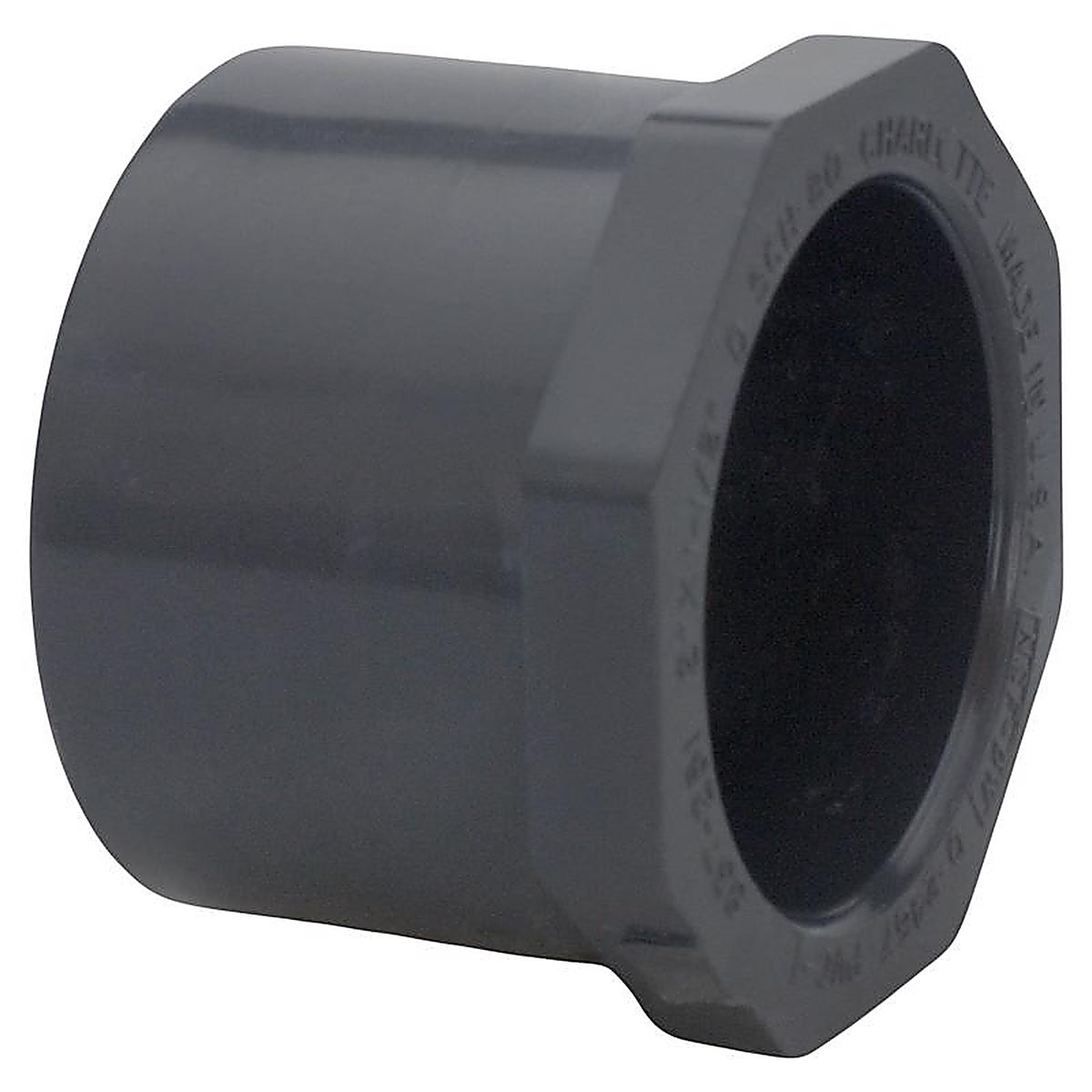 Charlotte Pipe - PVC081074000 - Schedule 80 2 in. Spigot x 1-1/2 in. Dia. Slip PVC Reducing Bushing