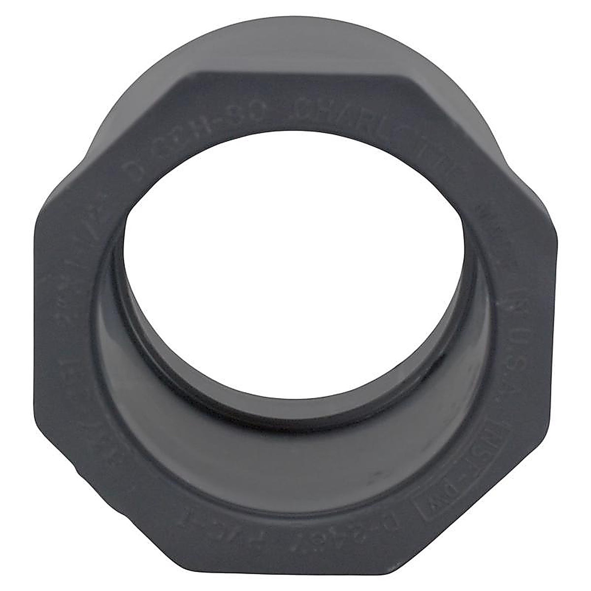 Charlotte Pipe - PVC081074000 - Schedule 80 2 in. Spigot x 1-1/2 in. Dia. Slip PVC Reducing Bushing