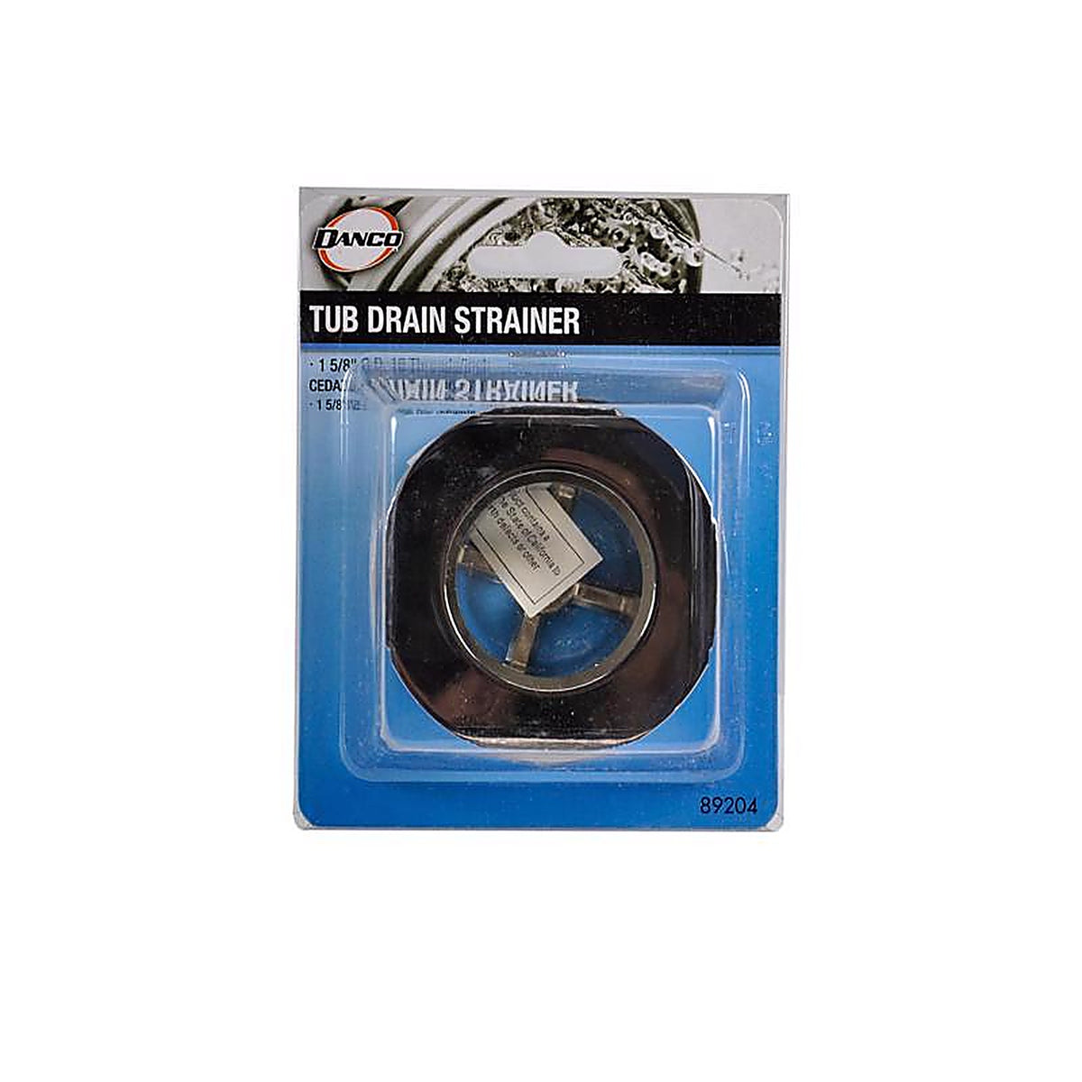 Danco - 9D00089204 - 2-3/4 in. D Chrome Brass Drain Strainer Silver