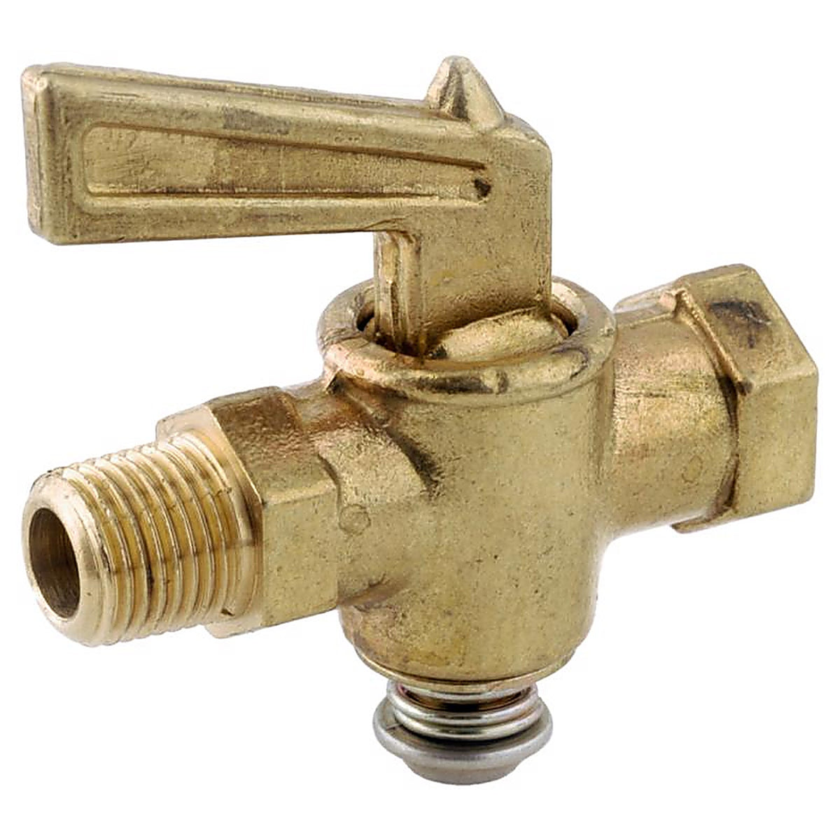 Anderson Metals - 59235-04AH - 1/4 in. MIP in. X 1/4 in. D FIP Brass Pipe Valve