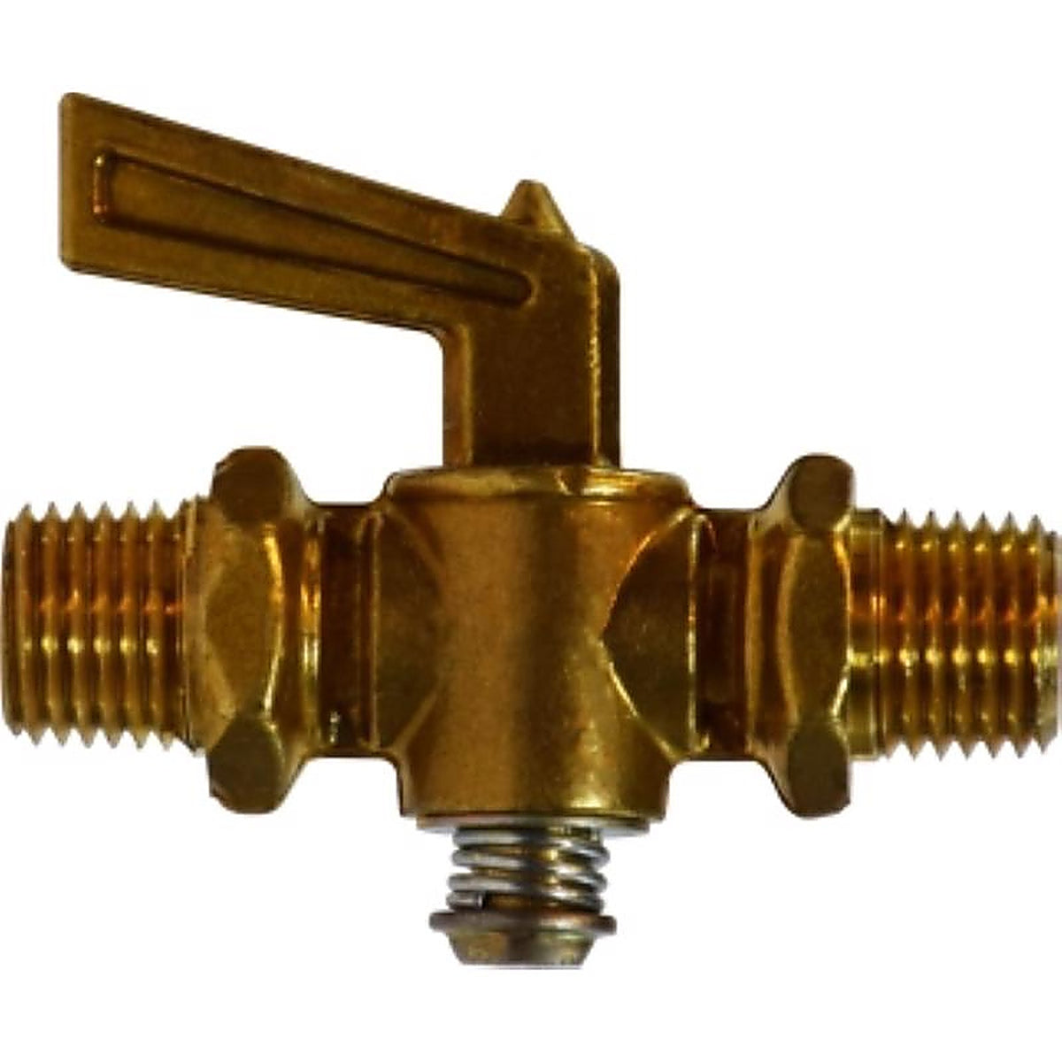 Anderson Metals - 59208-04AH - 1/4 in. MIP in. X 1/4 in. MIP Brass Pipe Valve
