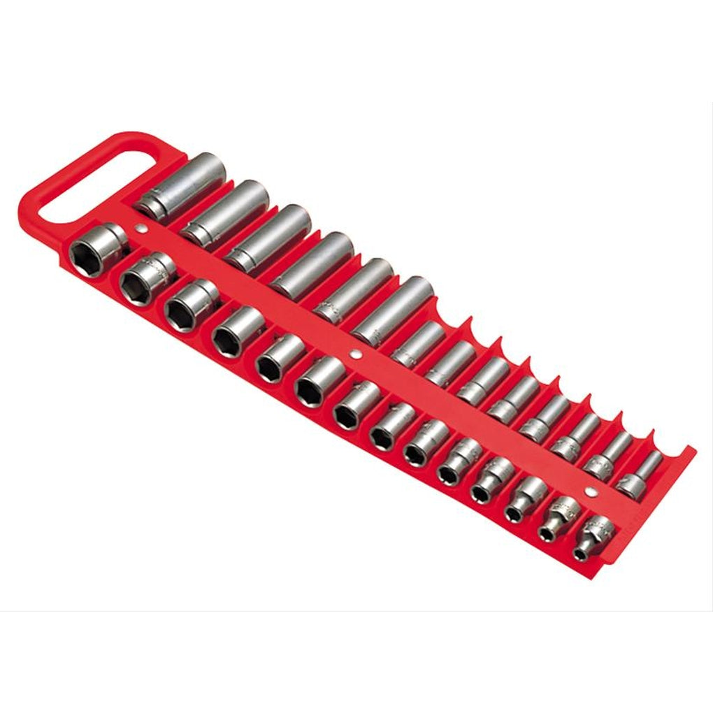 Lisle - 40200 - Large Magnetic 3/8 Socket Tray - Red