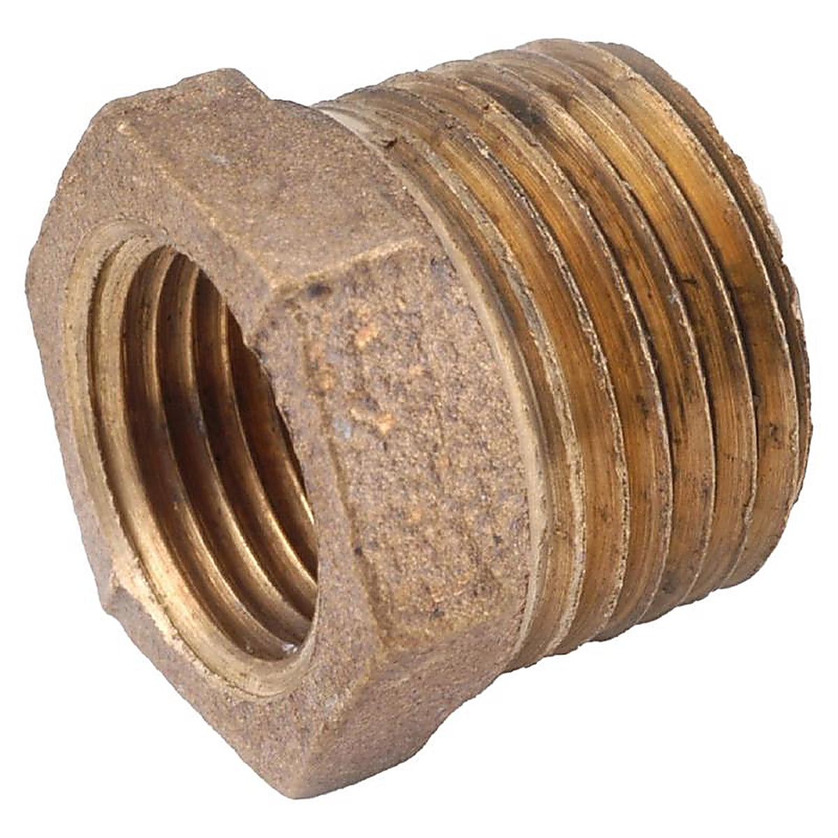 Anderson Metals - 738110-2016AH - 1-1/4 in. MPT in. X 1 in. D FPT Brass Hex Bushing