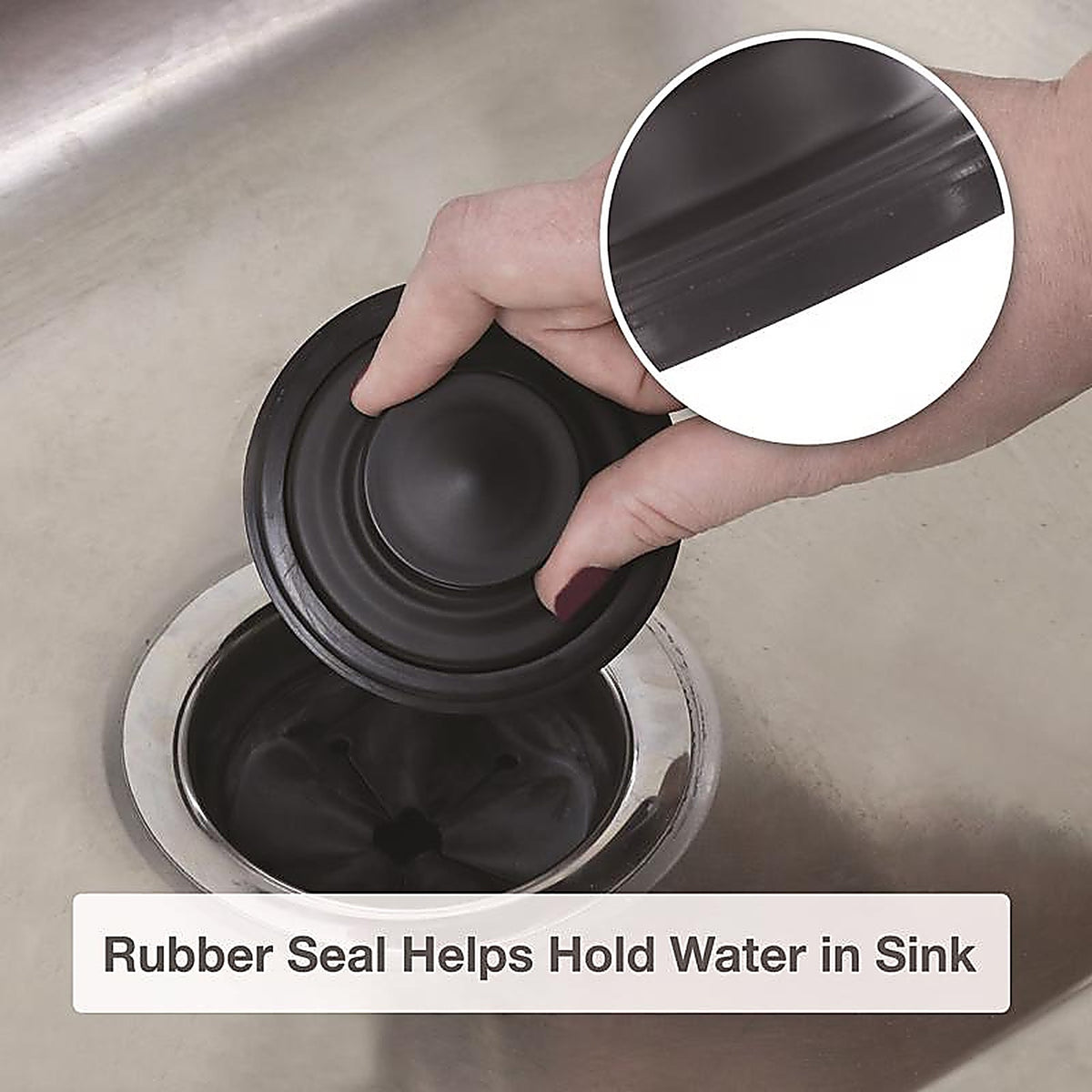 Danco - 9D00012075 - Garbage Disposal Stopper Matte Stainless Steel
