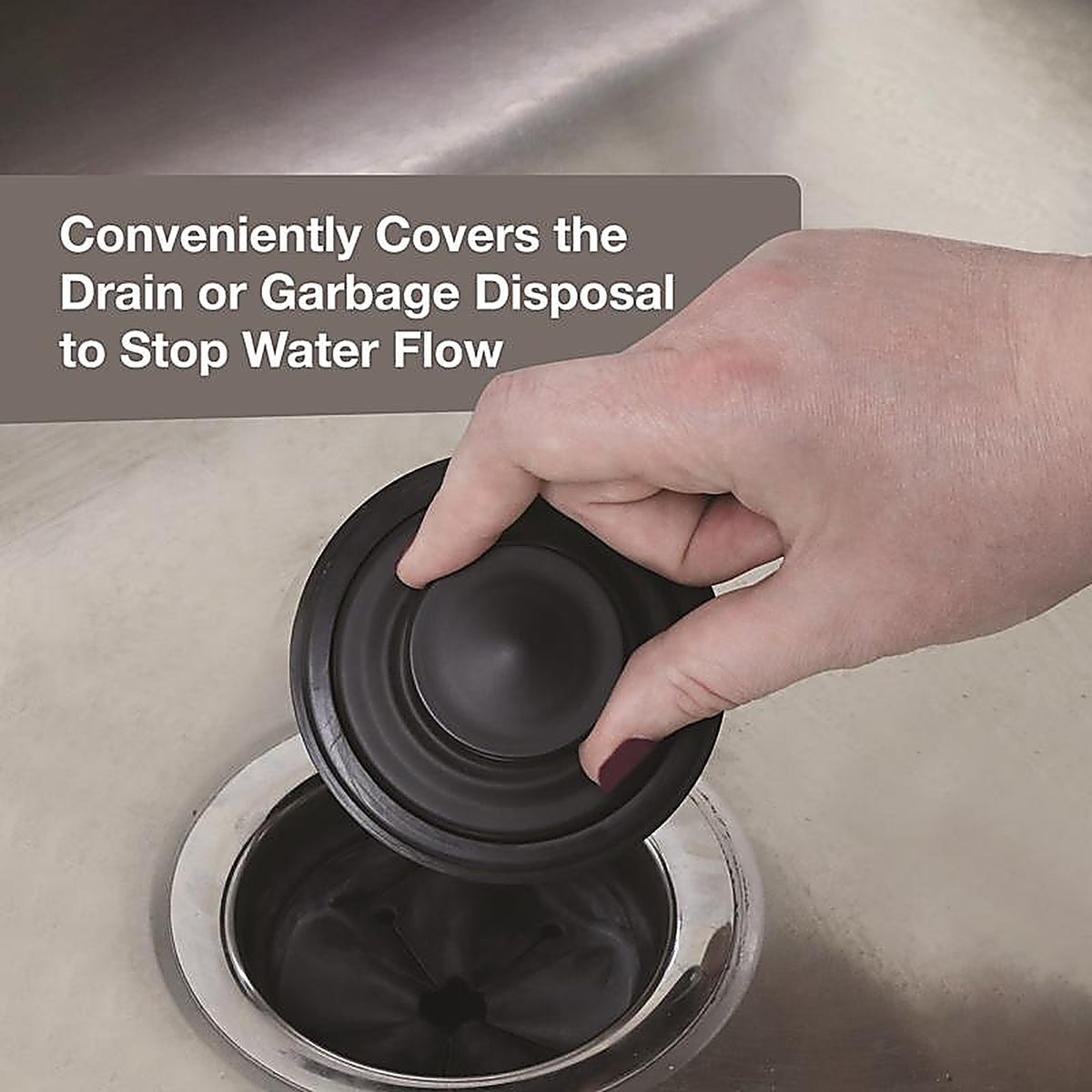 Danco - 9D00012075 - Garbage Disposal Stopper Matte Stainless Steel