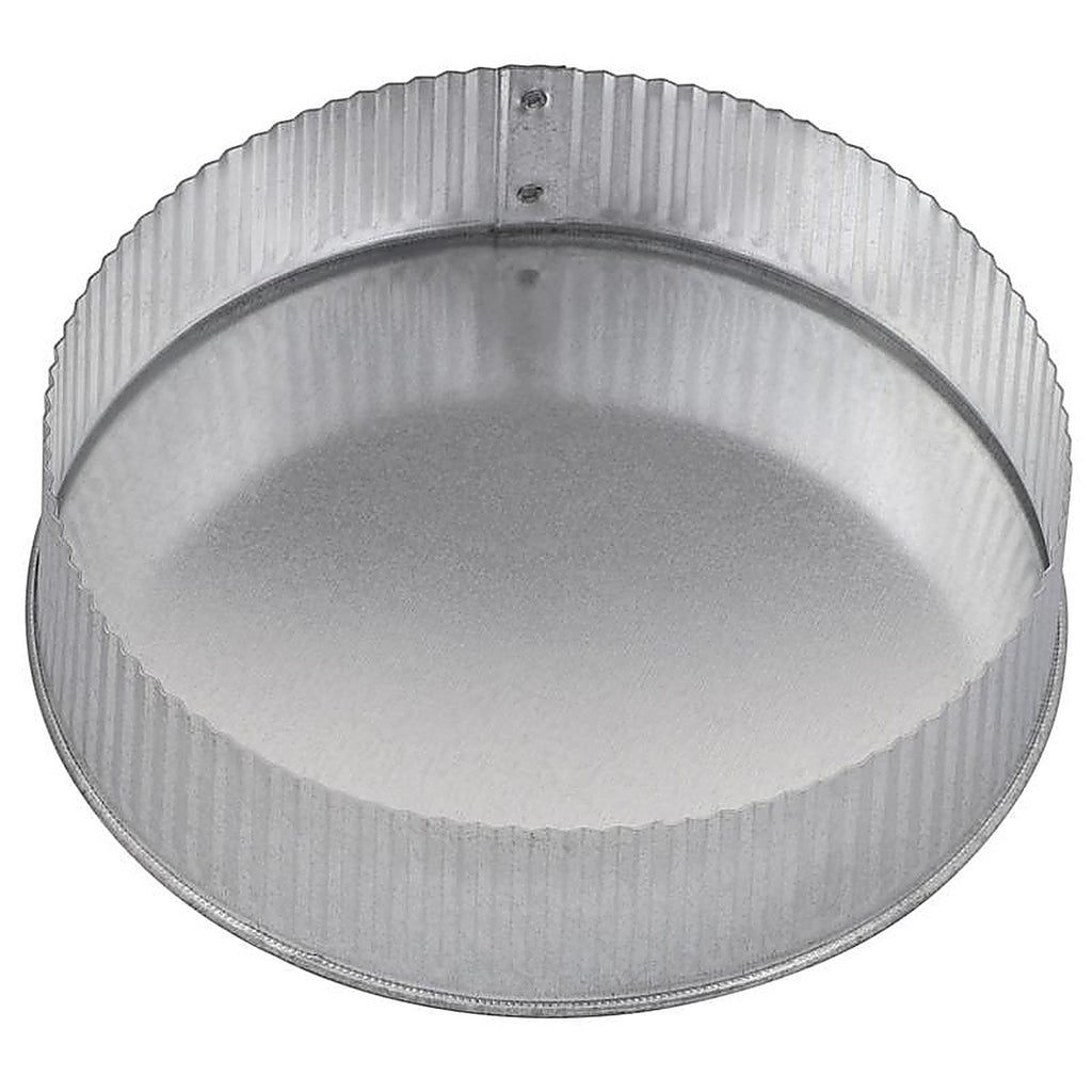 Imperial - GV0736 - 7 in. D Galvanized steel Crimped Pipe End Cap
