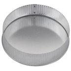 Imperial - GV0736 - 7 in. D Galvanized steel Crimped Pipe End Cap