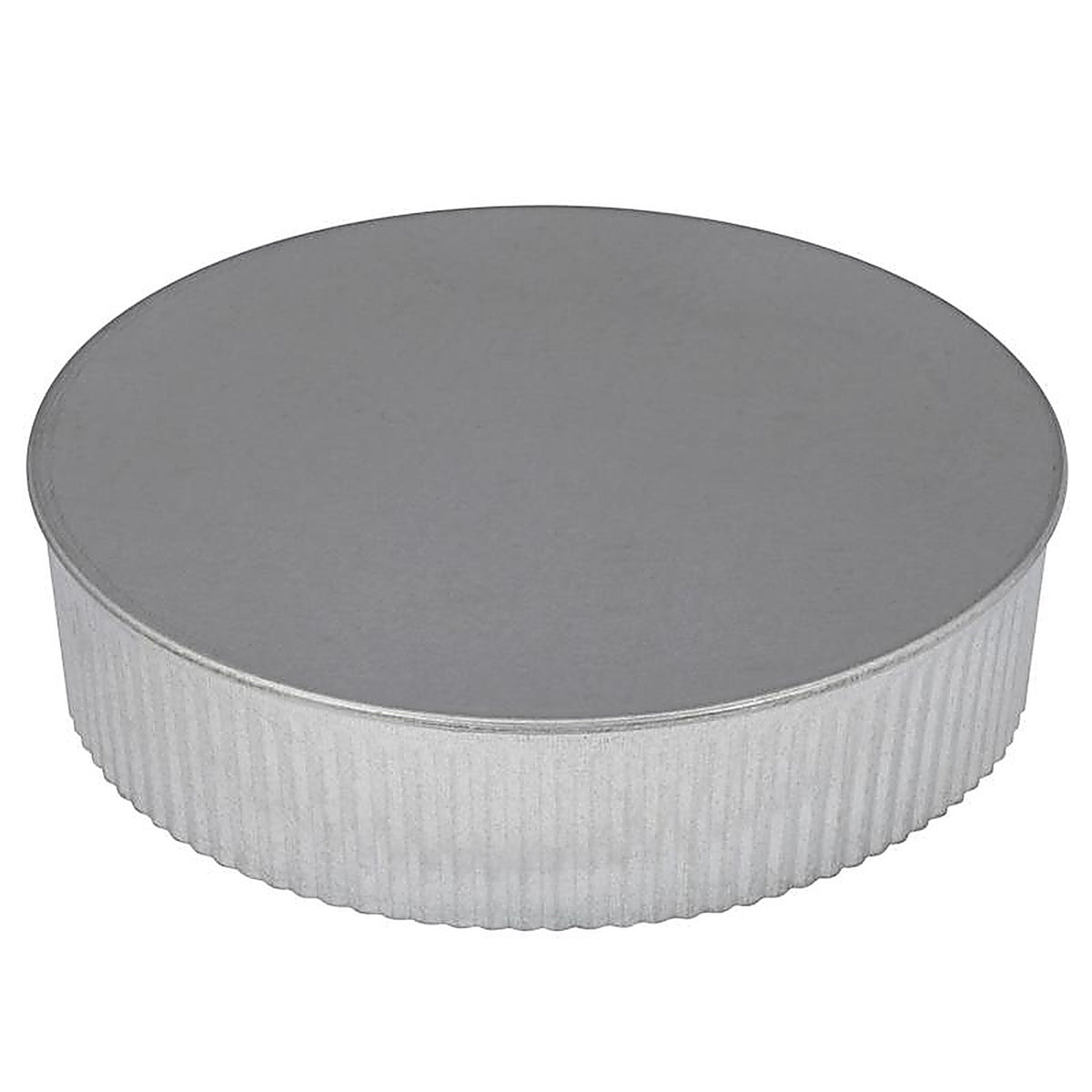 Imperial - GV0737 - 8 in. D Galvanized Steel Crimped Pipe End Cap