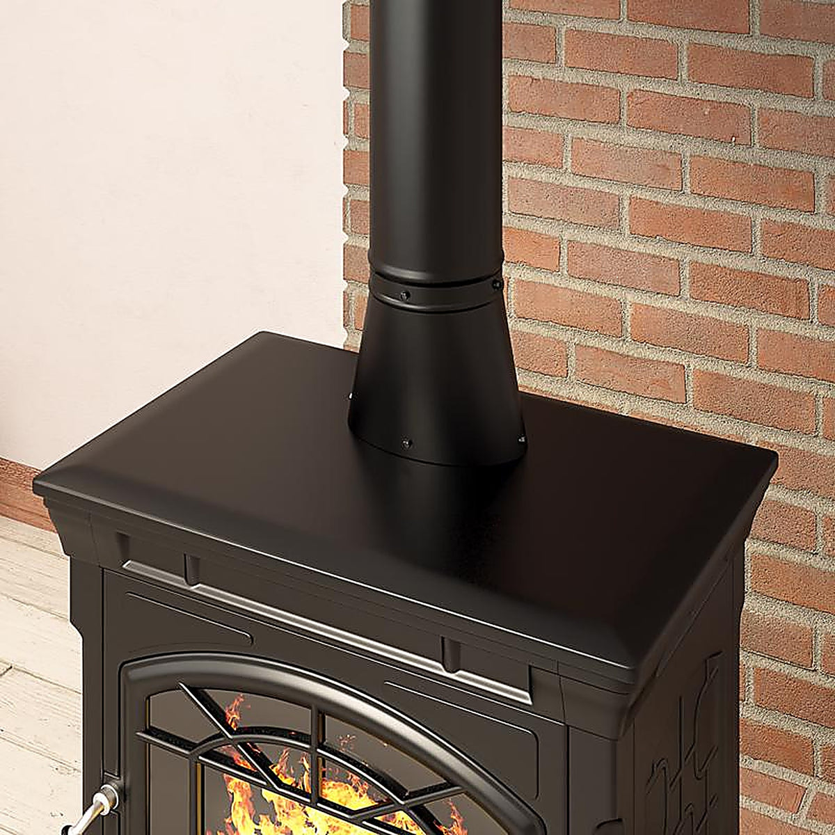 Imperial - BM0039 - 6 in. Dia. x 7 in. L Steel Stove Pipe