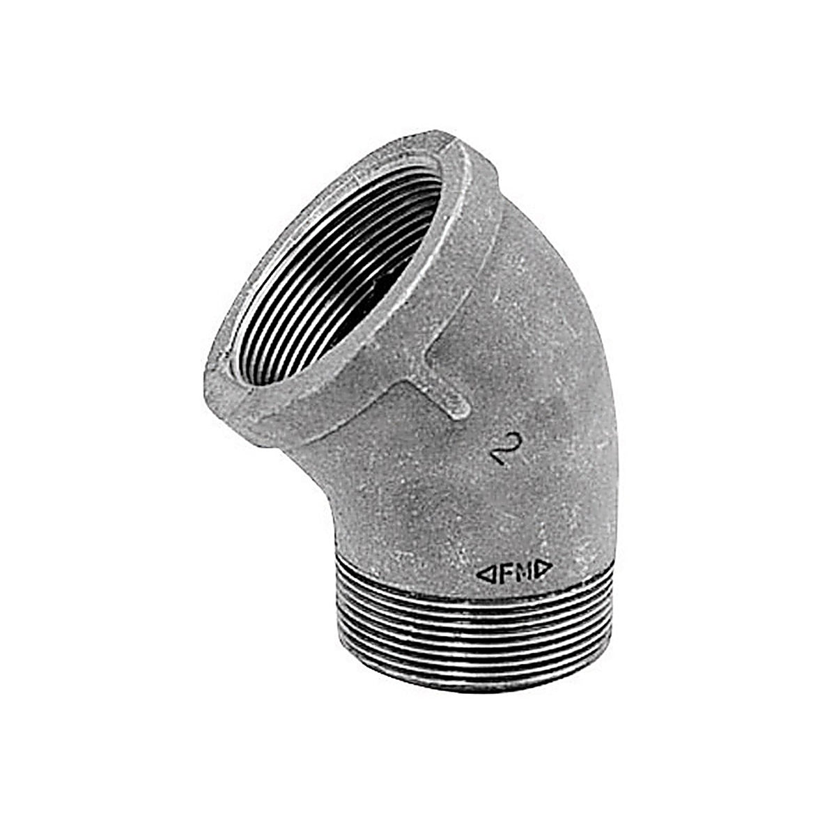 Anvil - 8700128153 - 3/8 in. FPT X 3/8 in. D MPT Black Malleable Iron 45 degree Street Elbow