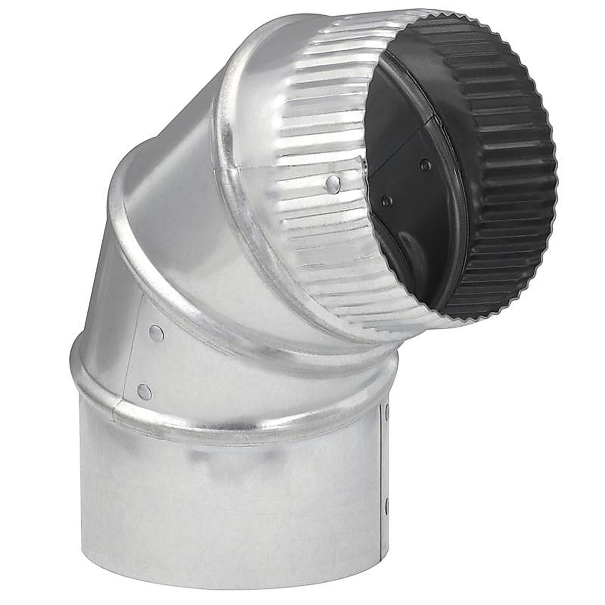 Imperial - GV0283-C - 4 in. D X 4 in. D Adjustable 90 deg Galvanized Steel Elbow Exhaust